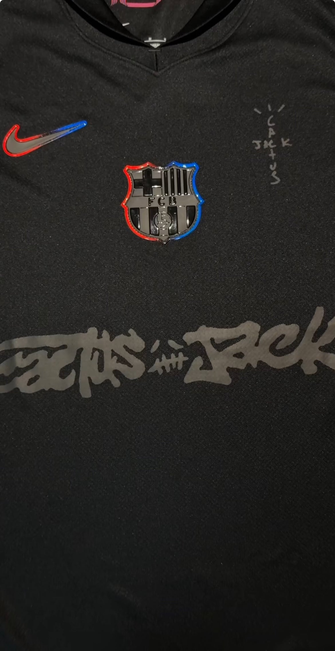 Barcelona x Travis Scott "Schwarz" 2024/25 Trikot